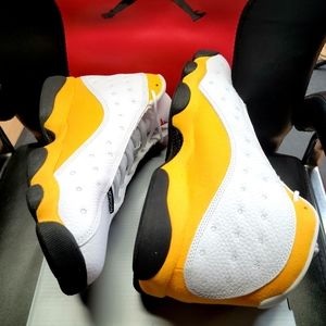 New Size 10 1/2 Air Jordan 13 Retro Del Sol White/University Red/Del-Sol/Black